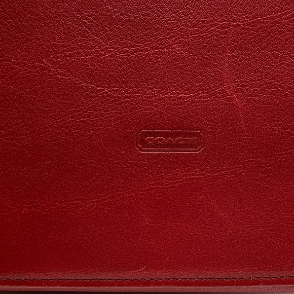 Coach Red Classic Pouch, 6929 - Picture 3 of 11